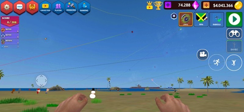 CS Diamantes Pipas: Kite Game Image