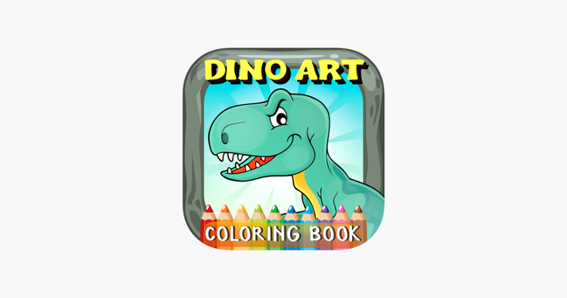 DinoArt Dinosaurs Coloring Book For Kids &amp; Toddler Image
