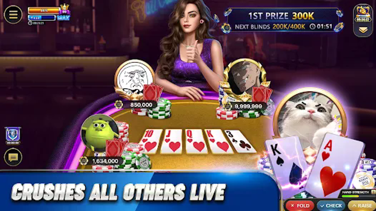 Poker Live: Texas Holdem Game Image