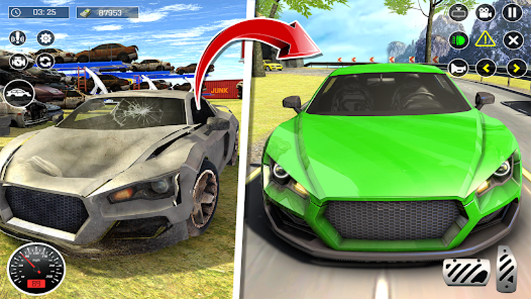 Car Test Junkyard Racing Game screenshot