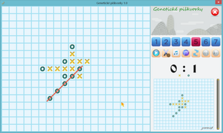 Genetic Tic-Tac-Toe screenshot