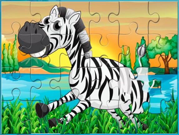 Happy Animals Jigsaw Game Game Cover