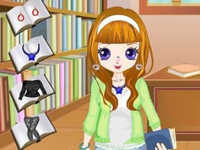 Library Girl Dressup Image