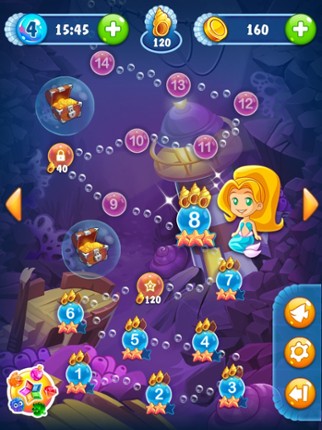 Mermaid match 3. Solve puzzle! screenshot