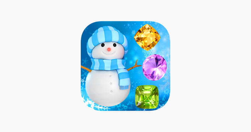 Snowman Games and Christmas Puzzles - Match snow and frozen jewel for this holiday countdown Image