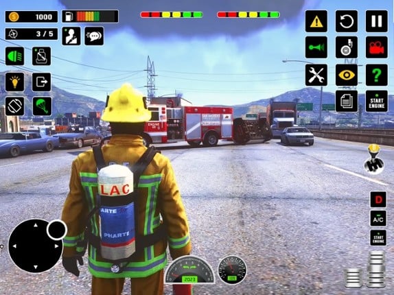 US Firefighter Truck Driving screenshot