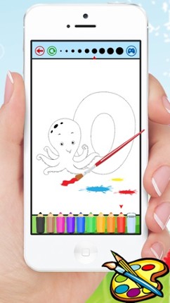 ABC Alphabet animals coloring book and drawing A-Z for kids Image