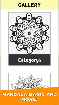 Adult Mandala Coloring Book Therapy Stress Relief screenshot