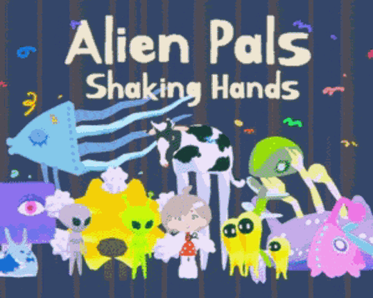 Alien Pals Shaking Hands Image