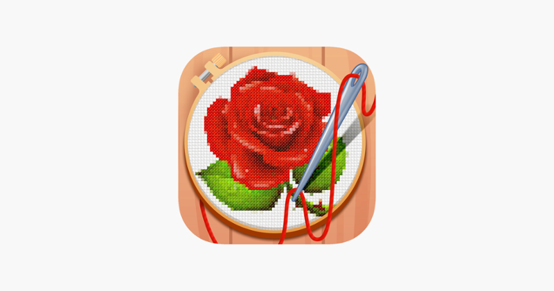 Cross-Stitch: Coloring Book Image