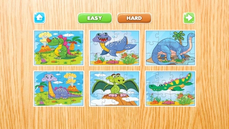 Dino Puzzle Games Free - Dinosaur Jigsaw Puzzles for Kids and Toddler - Preschool Learning Games Image