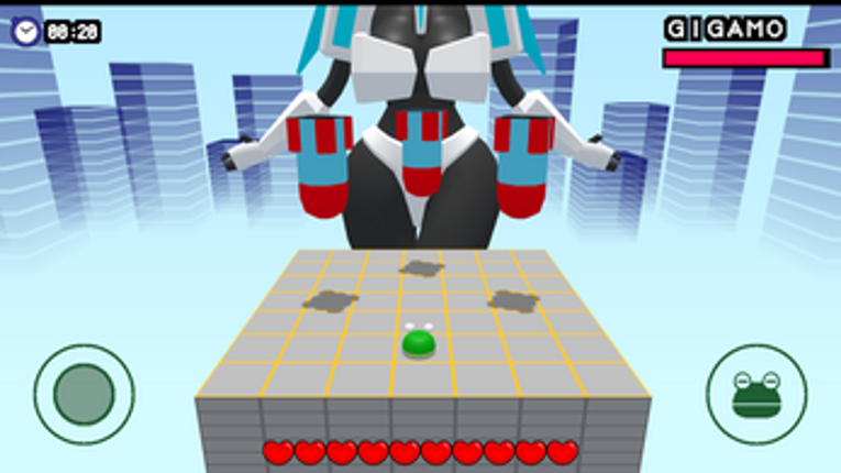 Frog vs Giant robot Girl Image