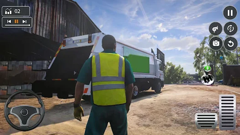 City Garbage Trash Truck Game Image