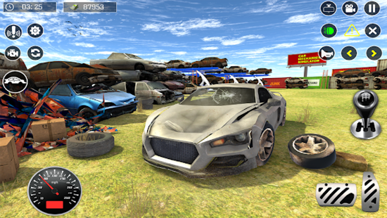 Car Test Junkyard Racing Game Image