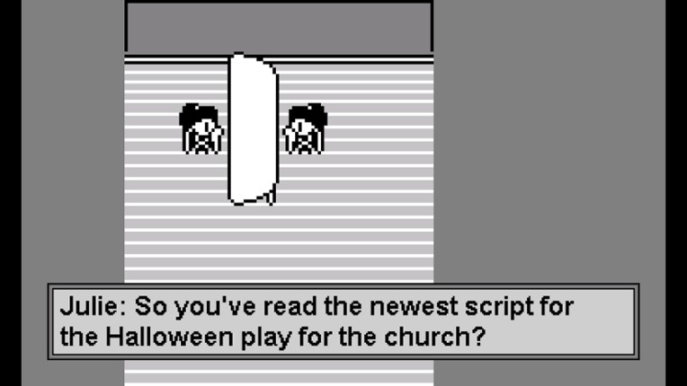 Welcome to Erin's Story in the World of Our Church and Halloween: Visual Novel screenshot