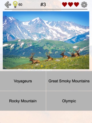 National Parks of the US: Quiz screenshot