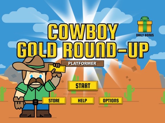 Cowboy Gold RoundUp Platformer Image