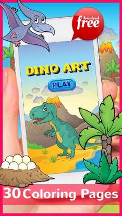 DinoArt Dinosaurs Coloring Book For Kids &amp; Toddler screenshot