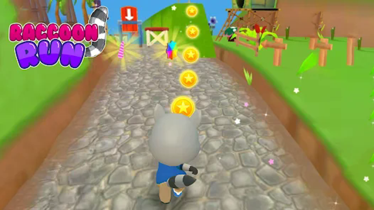 Raccoon Fun Run: Running Games screenshot