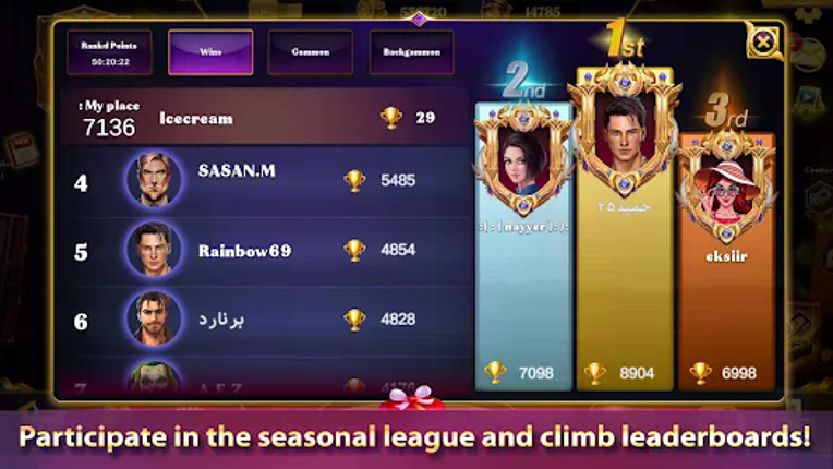 Cafe Backgammon: Board Game screenshot