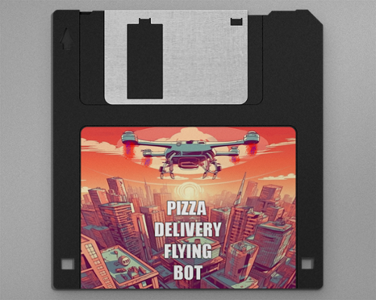 Pizza Delivery Flying Bot Game Cover