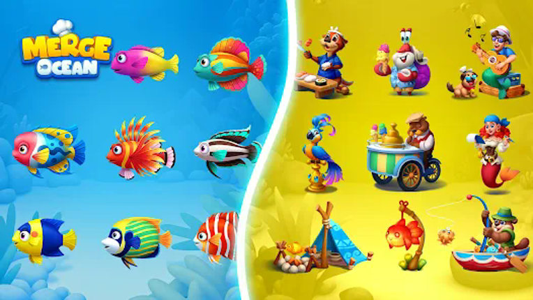 Merge Ocean: Cooking & Design screenshot