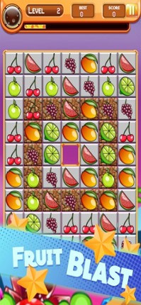 Happy Fruit Bunny Match 3 Game screenshot