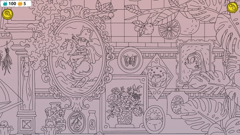 Hidden Capybaras with Orange in the Whimsical Library screenshot