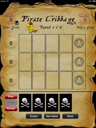 Pirate Cribbage screenshot