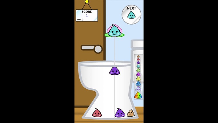 Poop Game【Suika-Style Falling Puzzle】 screenshot