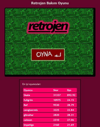 Retrojen Bakım Oyunu 2018 screenshot