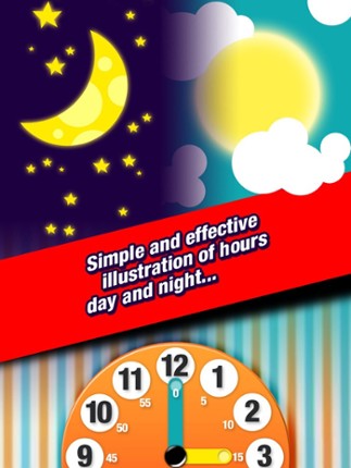 Telling Time for Kids - Game to Learn to Tell Time easily screenshot