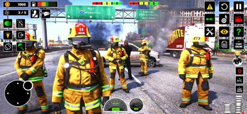 US Firefighter Truck Driving screenshot