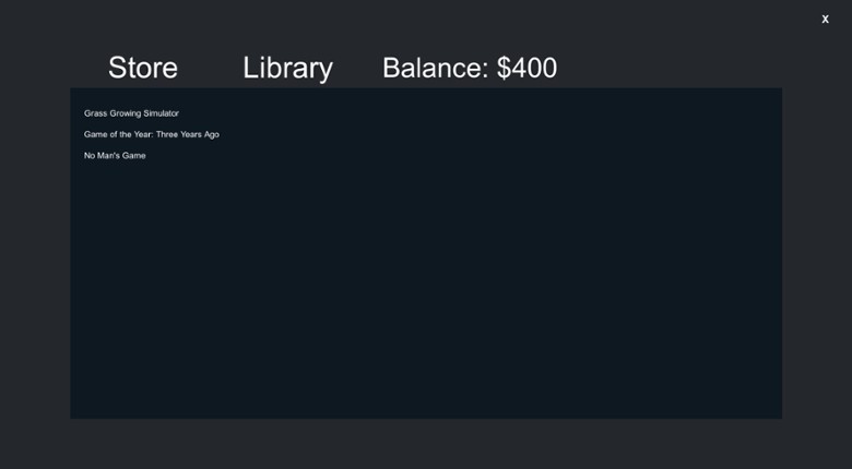 Video Game Library Simulator Image