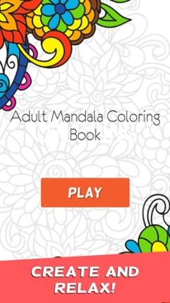 Adult Mandala Coloring Book Therapy Stress Relief Image