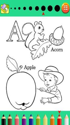 Alphabet Learning Coloring Game For Preschool screenshot