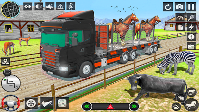 Wild Animals Transport Truck Image