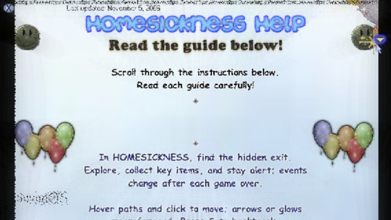 Homesickness screenshot