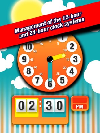 Telling Time for Kids - Game to Learn to Tell Time easily screenshot