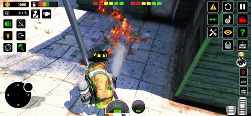 US Firefighter Truck Driving screenshot