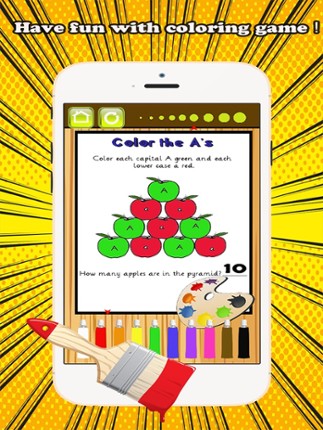 ABC Coloring Book Count &amp; Learn numbers kids games screenshot