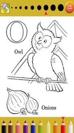 Alphabet Learning Coloring Game For Preschool screenshot