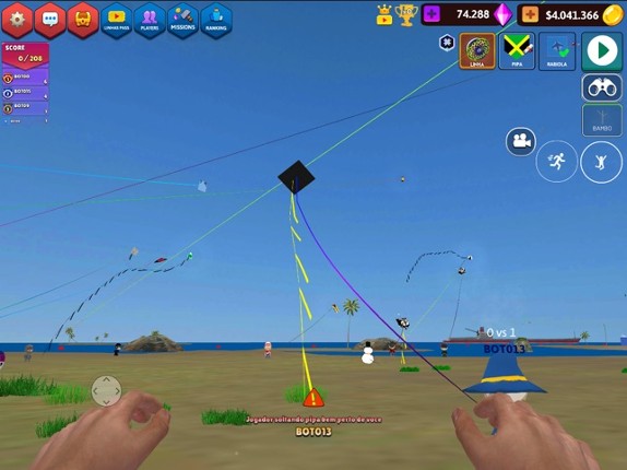 CS Diamantes Pipas: Kite Game screenshot