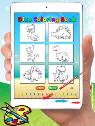 Dinosaur Coloring Book - Dino Baby Drawing for Kids Games screenshot