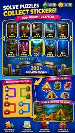 Trace & Place: Sticker Puzzle screenshot