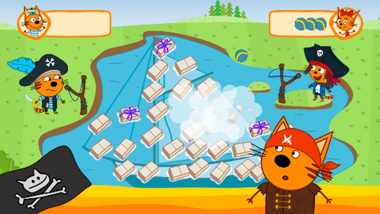 Kid-E-Cats: Pirate treasures screenshot