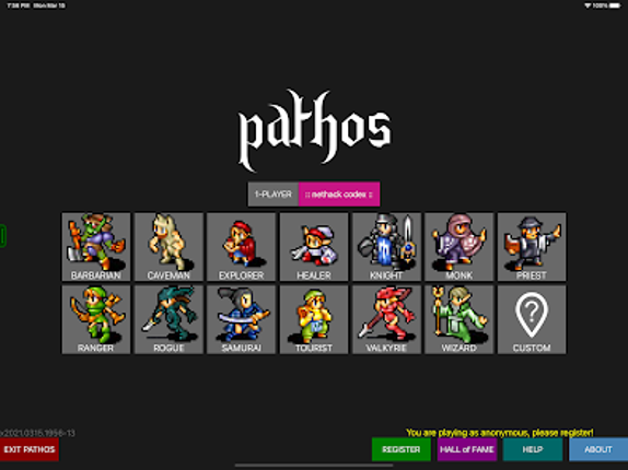 Pathos: Nethack Codex screenshot