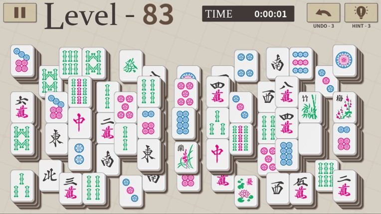 Mahjong Solitaire 100 screenshot