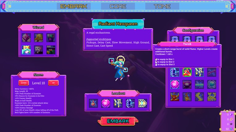 Neon Spellstorm screenshot