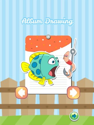 Ocean Drawing Coloring Book - Cute Caricature Art Ideas pages for kids screenshot